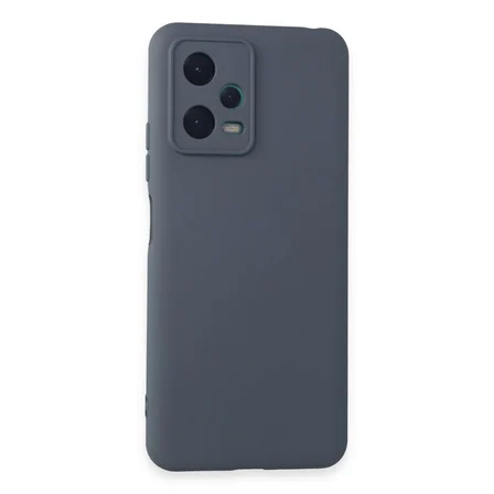 Poco X5 5G Kılıf İçi Kadife Kaplı Nano Silikon Kapak - Gri