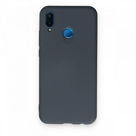 Huawei P20 Lite İçi Kadife Kaplı Esnek Silikon Kapak RYC/ Nano Lansman