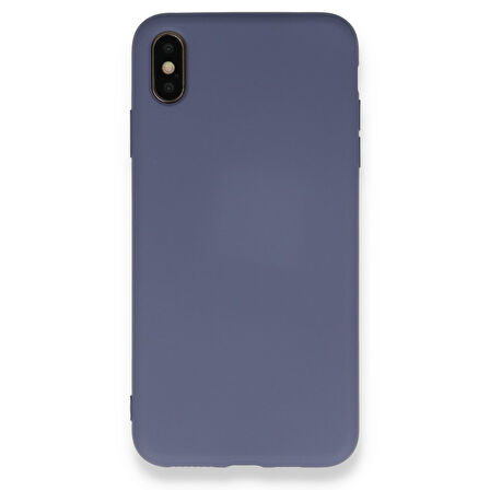 iPhone XS Max İçi Kadife Kaplı Esnek Silikon Kapak RYC/ Nano Lansman