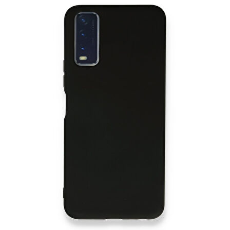 Vivo Y11S İçi Kadife Kaplı Esnek Silikon Kapak RYC/ Nano Lansman