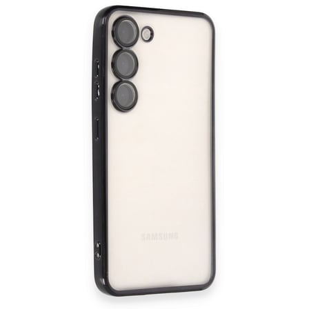 Samsung Galaxy S24 Kılıf Kamera Lens Korumalı Razer Lens Silikon Kapak - Siyah