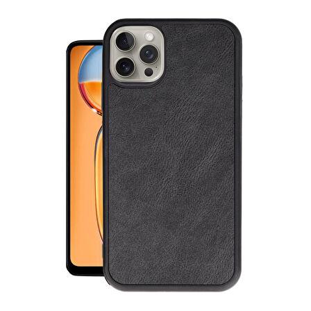 iPhone 14 Pro Kılıf Şık Tasarımlı Premium Aras Deri Kapak