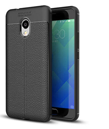 Meizu M5S Kılıf Deri Desenli ve Esnek Yapılı Sağlam Derry Silikon Kılıf