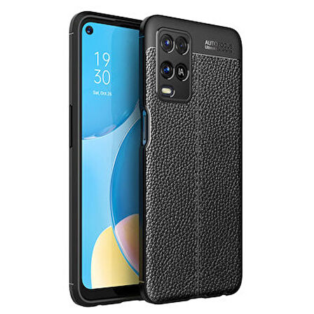 Oppo A54 4G Kılıf Deri Desenli ve Esnek Yapılı Sağlam Derry Silikon Kılıf