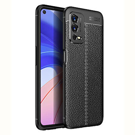 Oppo A55 4G Kılıf Deri Desenli ve Esnek Yapılı Sağlam Derry Silikon Kılıf