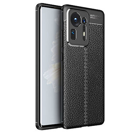 Xiaomi Mi Mix 4 Kılıf Deri Desenli ve Esnek Yapılı Sağlam Derry Silikon Kılıf