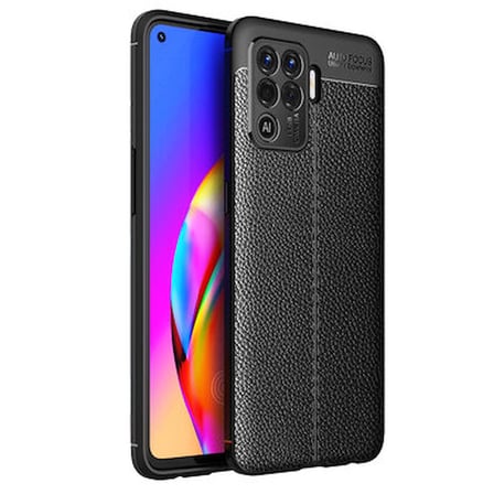 Oppo Reno 5 Lite Kılıf Deri Silikon Yüzeyli Yüksek Kaliteli Sİlikondan Üretilmiş Premium Silikon Kapak RYC/Niss