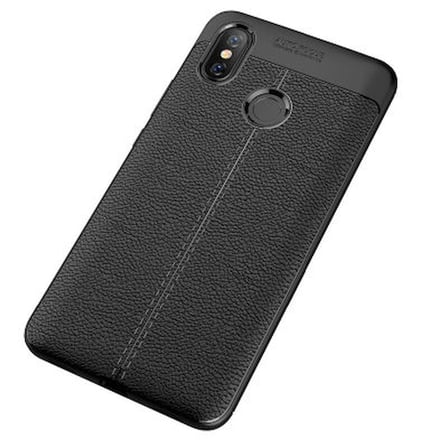 Xiaomi Mi Max 3 Kılıf Deri Silikon Yüzeyli Yüksek Kaliteli Sİlikondan Üretilmiş Premium Silikon Kapak RYC/Niss