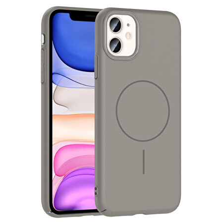 iPhone 11 Kılıf Magsafe Özellikli ve Şık Tasarımlı Ruby Premium Silikon Kapak