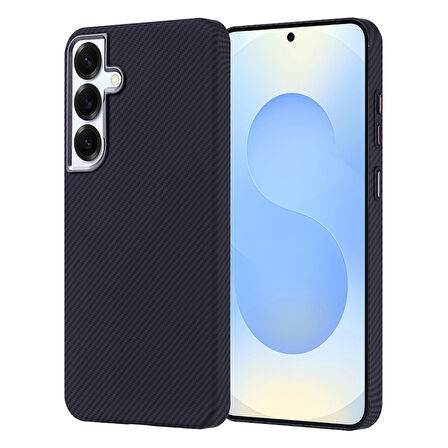 Galaxy S24 Plus Kılıf Magsafe Destekli Ultra İnce Karbon Fiber Desenli Slimfiber Premium Kapak