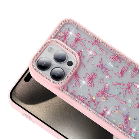 Samsung Galaxy A26 Kılıf Mini Desenli Taşlı ve Simli Sert Premium Siikon Kapak Royal Case/Azra