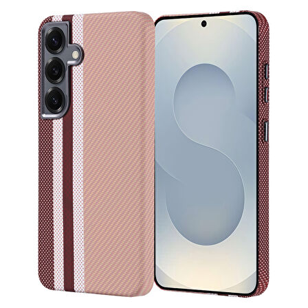 Galaxy S24 Kılıf Magsafe Destekli Ultra İnce Karbon Fiber Desenli Slimfiber Premium Kapak