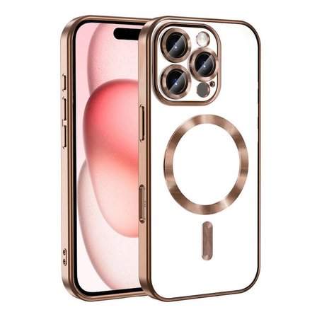 iPhone 16 Pro Kılıf Kamera Korumalı ve Magsafe Halkalı Shiny Premium Parlak Silikon Kapak