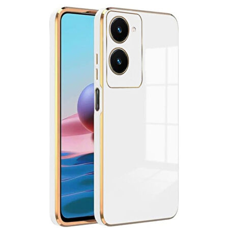 Vivo Y18 Kılıf Parlak Yapılı Esnek Volet Silikon Kapak