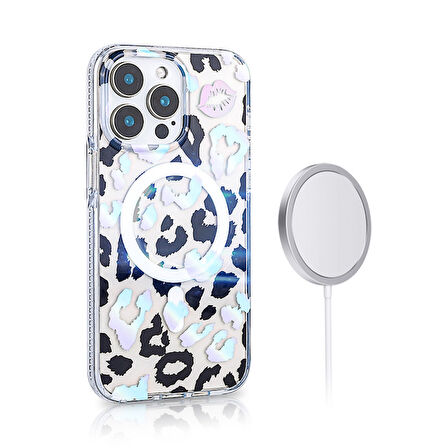 iPhone 12 Pro Kılıf Magsafe Destekli ve Desenlik Velixa Premium Sert Silikon Kapak