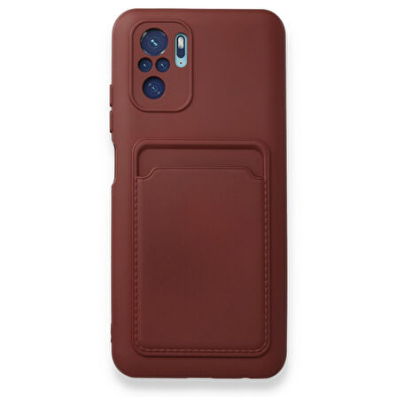 Redmi Note 10 Kılıf Kart Hazneli Esnek Kelvin Silikon Kapak