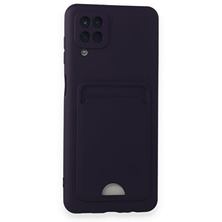 Samsung Galaxy M12 Kılıf Kart Hazneli Silikon Kapak RYC/Kelvin