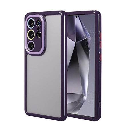 Samsung Galaxy S24 Ultra Kılıf Renkli ve Kamera Korumalı Şık Zyrak Premium Silikon Kapak