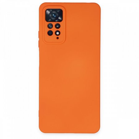 Redmi Note 11 Pro Kılıf İçi Kadife Kaplı Nano Silikon Kapak - Turuncu