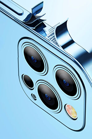 Samsung Galaxy S24 Ultra Kılıf Kamera Lens Korumalı Parlak Silikon Kapak RYC/Razer Lens - Gümüş