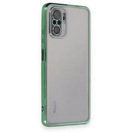 Poco M5s Kılıf Kamera Lens Korumalı Razer Lens Silikon Kapak - Yeşil