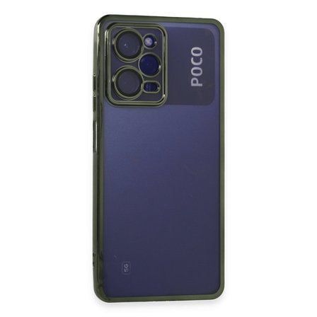 Poco X5 Pro 5G Kılıf Kamera Lens Korumalı Parlak Silikon Kapak RYC/Razer Lens - Yeşil