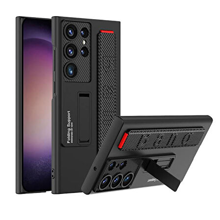 Samsung Galaxy S23 Ultra Kılıf El Tutacaklı ve Stand Özellikli Mormo Kapak