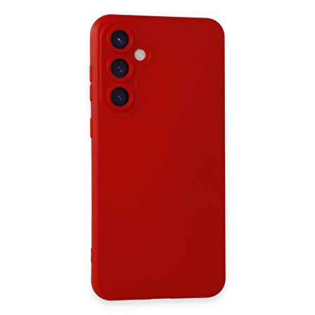 Samsung Galaxy S24 Kılıf İçi Kadife Kaplı Nano Silikon Kapak - Kırmızı
