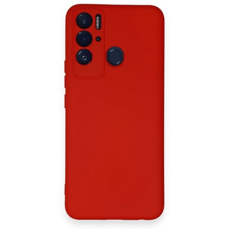 Tecno Pova Neo Kılıf İçi Kadife Kaplı Nano Silikon Kapak - Kırmızı
