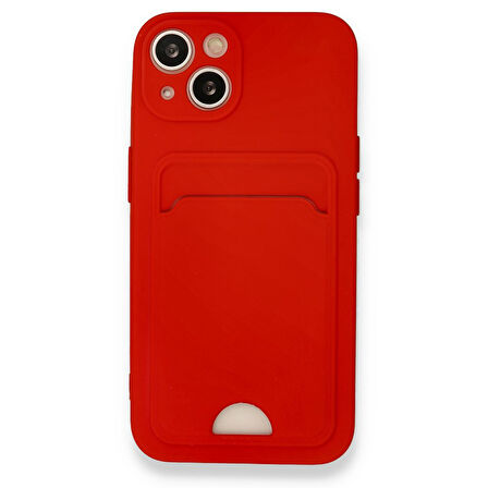 iPhone 13 Kılıf Kart Hazneli Esnek Kelvin Silikon Kapak