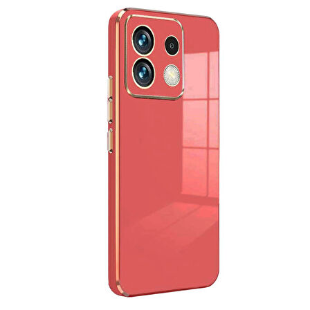 PocoM6 Pro 4G Kılıf Parlak Yapılı Esnek Volet Silikon Kapak