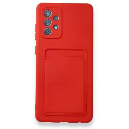 Samsung Galaxy A72 Kılıf Kart Hazneli Silikon Kapak RYC/Kelvin