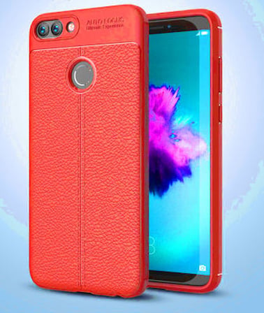 Huawei P Smart Kılıf Deri Silikon Yüzeyli Yüksek Kaliteli Sİlikondan Üretilmiş Premium Silikon Kapak RYC/Niss