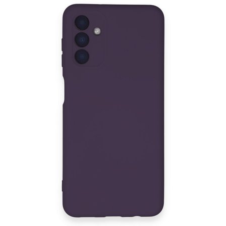 Samsung Galaxy A14 4G Kılıf İçi Kadife Kaplı Nano Silikon Kapak - Mor