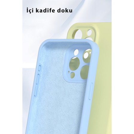 Samsung Galaxy A34 5G İçi Kadife Kaplı Esnek Silikon Kapak RYC/ Nano Lansman