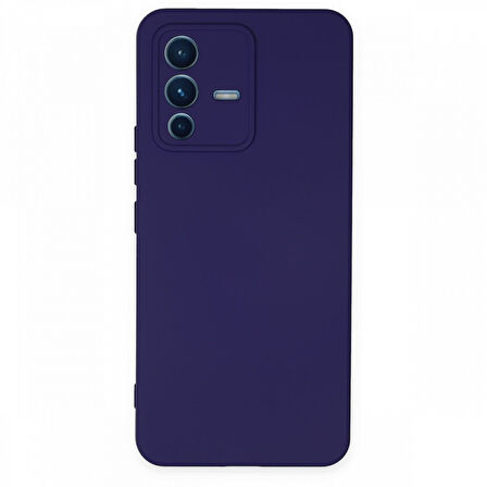 Vivo V23 5G İçi Kadife Kaplı Esnek Silikon Kapak RYC/ Nano Lansman