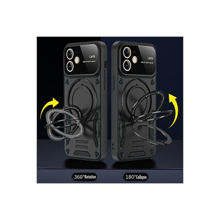 Samsung Galaxy A05S Kılıf Tam Koruma Sağlayan Manyetik Standlı Tank Silikon Kapak RYC/Joy Lens
