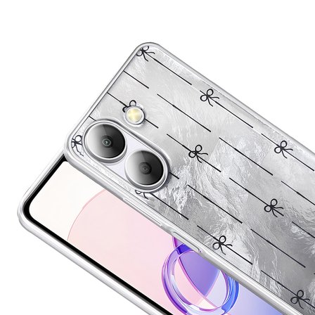 Redmi Note 14 4G Kılıf Desen Detaylı Şık Mep Premium Silikon Kapak
