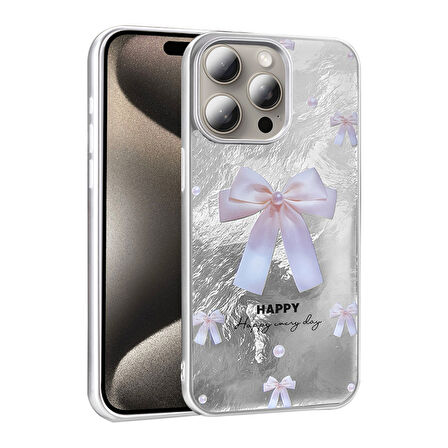 iPhone 15 Pro Max Kılıf Desen Detaylı Şık Mep Premium Silikon Kapak