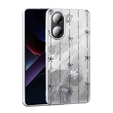 Poco X7 Pro Kılıf Desen Detaylı Şık Mep Premium Silikon Kapak