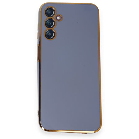 Samsung Galaxy M14 5G Kılıf Parlak Yapılı Esnek Volet Silikon Kapak