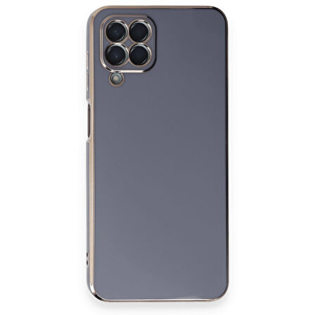 Samsung Galaxy M33 Kılıf Parlak Yapılı Esnek Volet Silikon Kapak