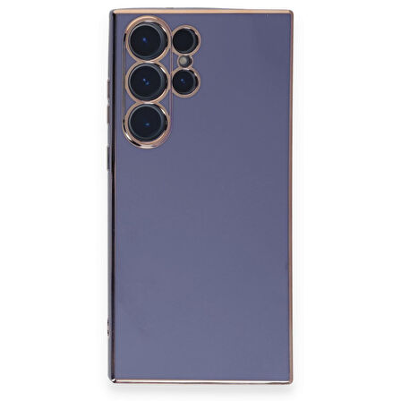 Samsung Galaxy S23 Ultra Kılıf Parlak Yapılı Esnek Volet Silikon Kapak