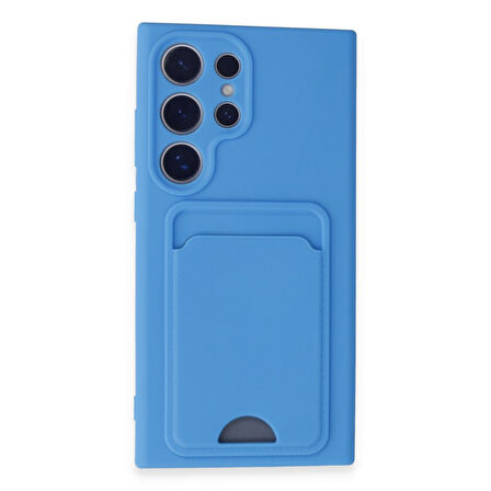 Samsung Galaxy S24 Ultra Kılıf Kart Hazneli Silikon Kapak RYC/Kelvin
