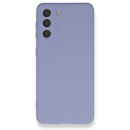 Samsung Galaxy S21 Kılıf İçi Kadife Kaplı Nano Silikon Kapak - Lila