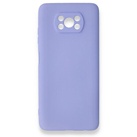 Poco X3 Kılıf İçi Kadife Kaplı Nano Silikon Kapak - Lila