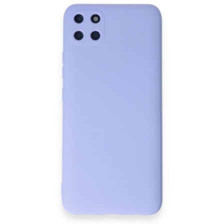 Realme C11 Kılıf İçi Kadife Kaplı Nano Silikon Kapak - Lila