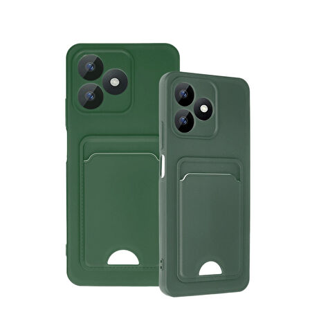 Redmi K40 Kılıf Kart Hazneli Esnek Kelvin Silikon Kapak