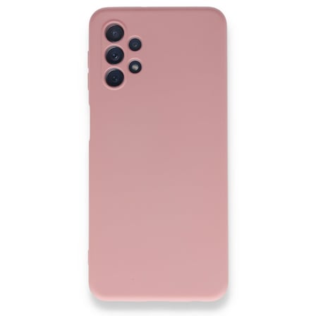 Samsung Galaxy A32 5G Kılıf İçi Kadife Kaplı Nano Silikon Kapak - Pembe