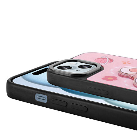 Vivo Y17S Kılıf Kabartma Parlak Figürlü Şık Anylove Premium Silikon Kapak